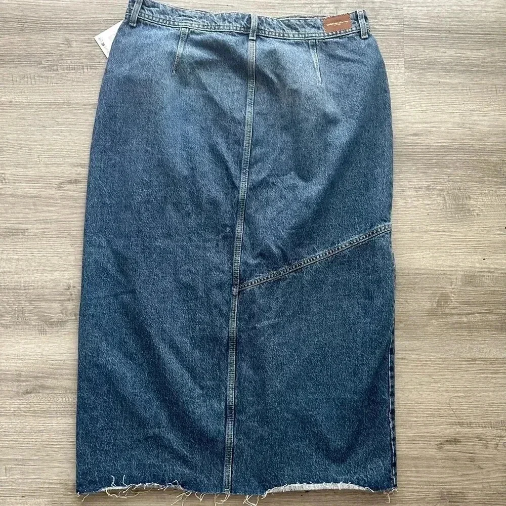 ONLSHEENA MW LONG DNM SKIRT PTT XL